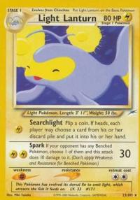 pokemon neo destiny light lanturn 23 105