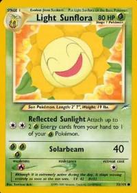 pokemon neo destiny light sunflora 72 105