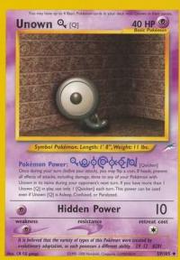 pokemon neo destiny unown q 59 105