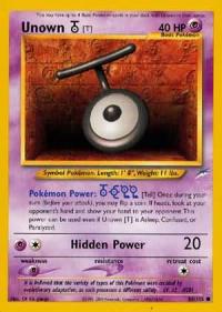 pokemon neo destiny unown t 88 105