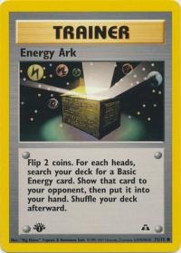 pokemon neo discovery 1st edition energy ark 75 75 1st edition