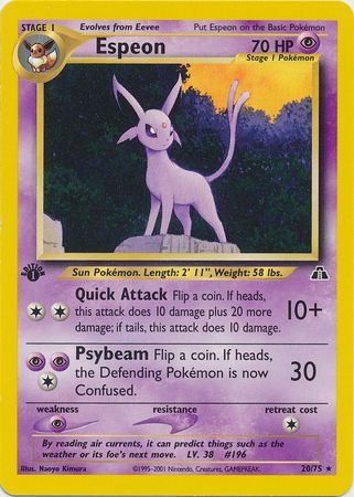 Espeon - 20-75 -1st Edition