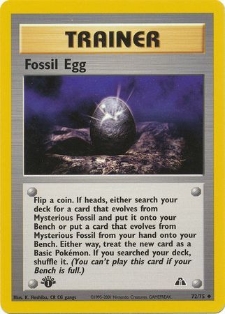 Fossil Egg - 72-75 -1st Edition