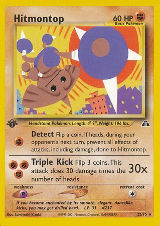 Hitmontop - 22-75 -1st Edition