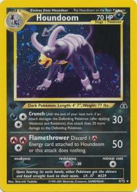 pokemon neo discovery 1st edition houndoom 4 75 1st edition