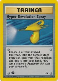 pokemon neo discovery 1st edition hyper devolution spray 73 75 1st edition