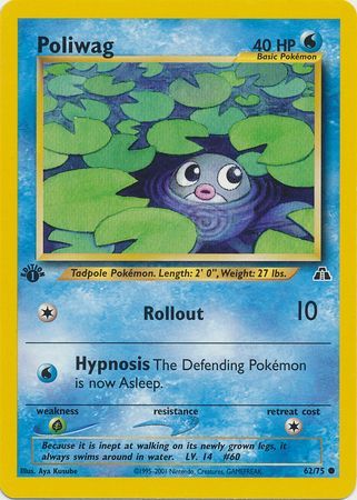 Poliwag - 62-75 -1st Edition