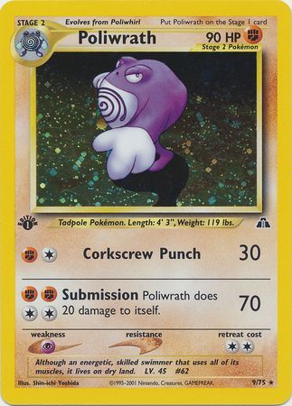 Poliwrath - 9-75 -1st Edition