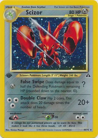 Scizor - 10-75 -1st Edition