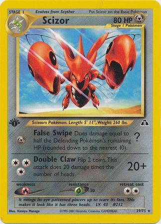 Scizor - 29-75 -1st Edition