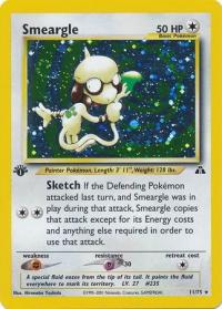 pokemon neo discovery 1st edition smeargle 11 75 1st edition