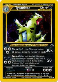 pokemon neo discovery 1st edition tyranitar 12 75 1st edition