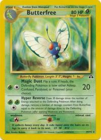 pokemon neo discovery butterfree 19 75
