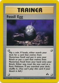 pokemon neo discovery fossil egg 72 75