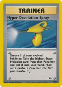 pokemon neo discovery hyper devolution spray 73 75