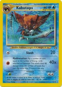 pokemon neo discovery kabutops 25 75