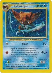 pokemon neo discovery kabutops 6 75