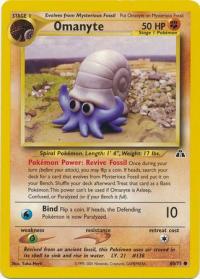 pokemon neo discovery omanyte 60 75