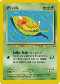 pokemon neo discovery weedle 70 75