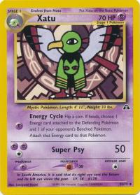 pokemon neo discovery xatu 52 75