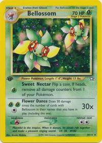 pokemon neo genesis 1st edition bellossom 3 111 1st edition