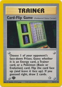 pokemon neo genesis 1st edition card flip game 92 111 1st edition