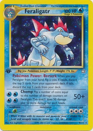 Feraligatr - 4-111 - 1st Edition