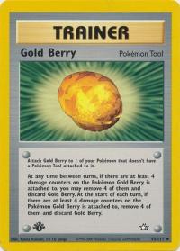 pokemon neo genesis 1st edition gold berry 93 111 1st edition