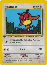 pokemon neo genesis 1st edition hoothoot 60 111 1st edition