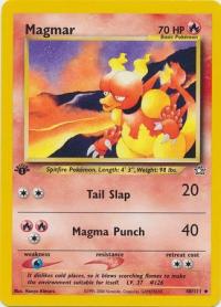 pokemon neo genesis 1st edition magmar 40 111 1st edition