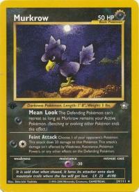 pokemon neo genesis 1st edition murkrow 24 111 1st edition