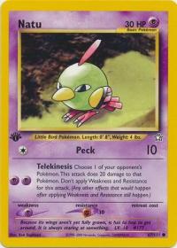 pokemon neo genesis 1st edition natu 67 111 1st edition