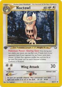 pokemon neo genesis 1st edition noctowl 42 111 1st edition