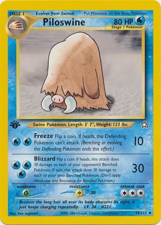 Piloswine - 44-111 - 1st Edition