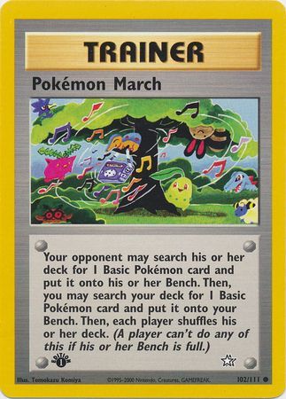 Pokemon March - 102-111 - 1st Edition