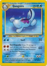 pokemon neo genesis 1st edition quagsire 45 111 1st edition