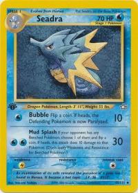 pokemon neo genesis 1st edition seadra 48 111 1st edition