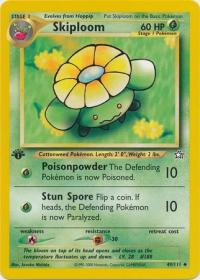 pokemon neo genesis 1st edition skiploom 49 111 1st edition
