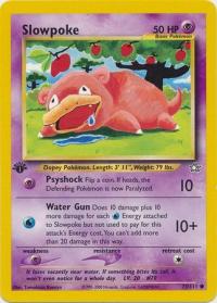 pokemon neo genesis 1st edition slowpoke 73 111 1st edition