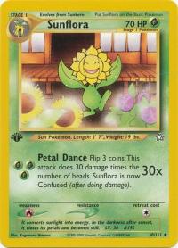 pokemon neo genesis 1st edition sunflora 50 111 1st edition