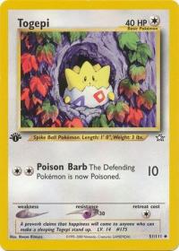 pokemon neo genesis 1st edition togepi 51 111 1st edition