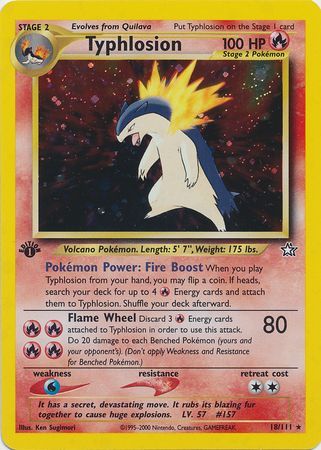 Typhlosion - 18-111 - 1st Edition