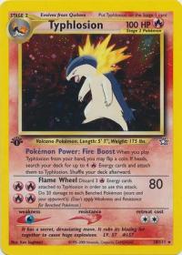 pokemon neo genesis 1st edition typhlosion 18 111 1st edition