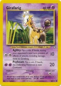 pokemon neo genesis girafarig 58 111