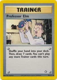 pokemon neo genesis professor elm 96 111