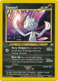 pokemon neo genesis sneasel 25 111