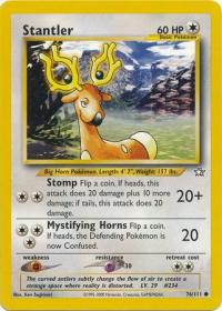 pokemon neo genesis stantler 76 111