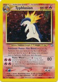 pokemon neo genesis typhlosion 18 111