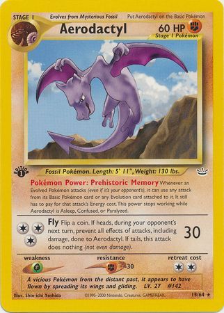 Aerodactyl - 15-64 - 1st Edition