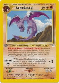 pokemon neo revelation 1st edition aerodactyl 15 64 1st edition